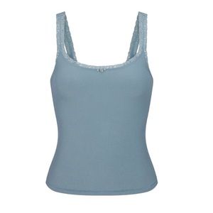 Skims Soft Lounge Lace Tank - Arctic